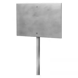 Stainless steel-metal post