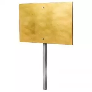 brass-metal post