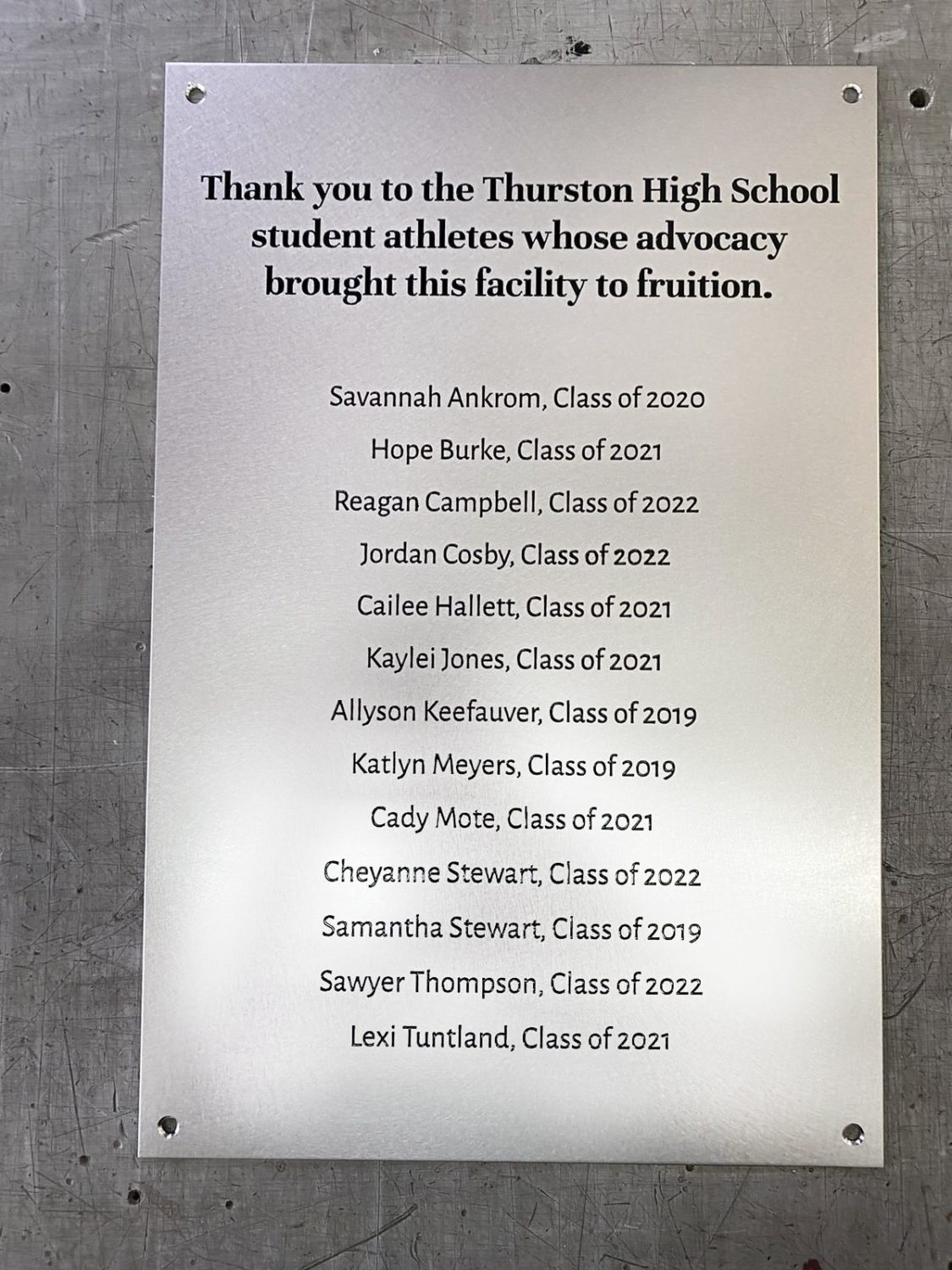 Thank you plaque for school - Thank you plaque for school