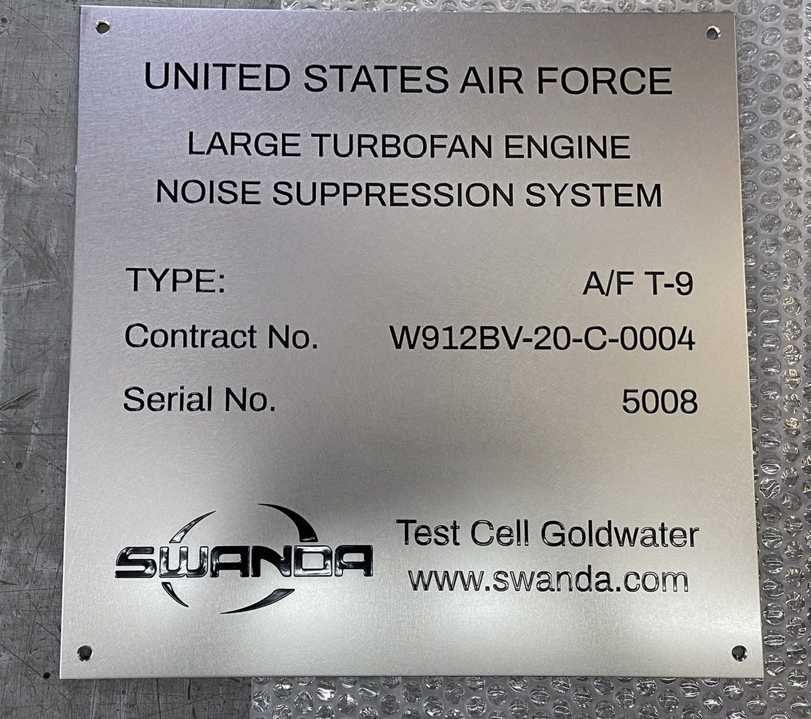 Military air force industrial metal plaque stainless steel - Military air force industrial metal plaque stainless steel