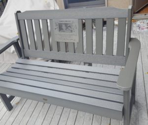 in loving memory bench plaque stainless steel