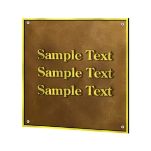 Reverse - Antique-style Brass - 4 Mounting Holes