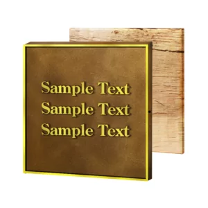 Reverse - Antique-style Brass - Beveled Edges