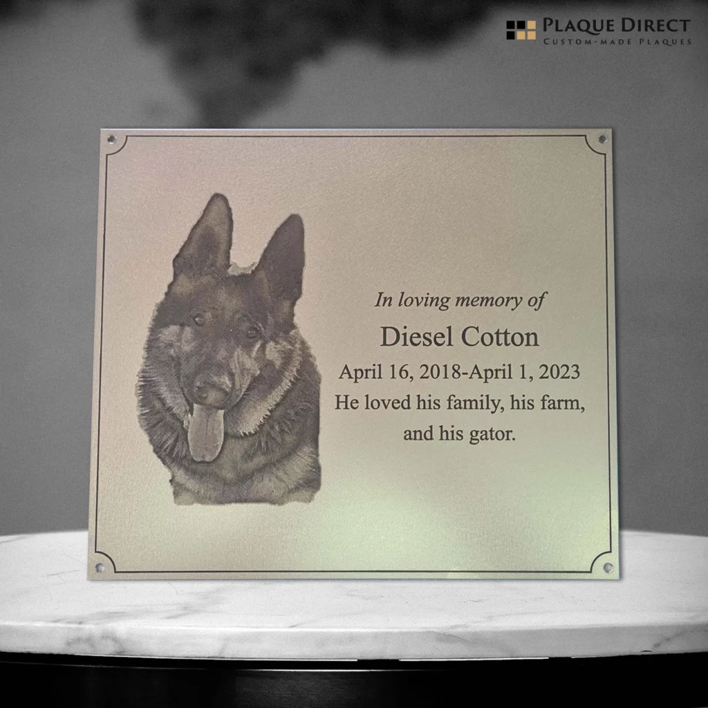 In Loving Memory Plaque (Stainless Steel)
