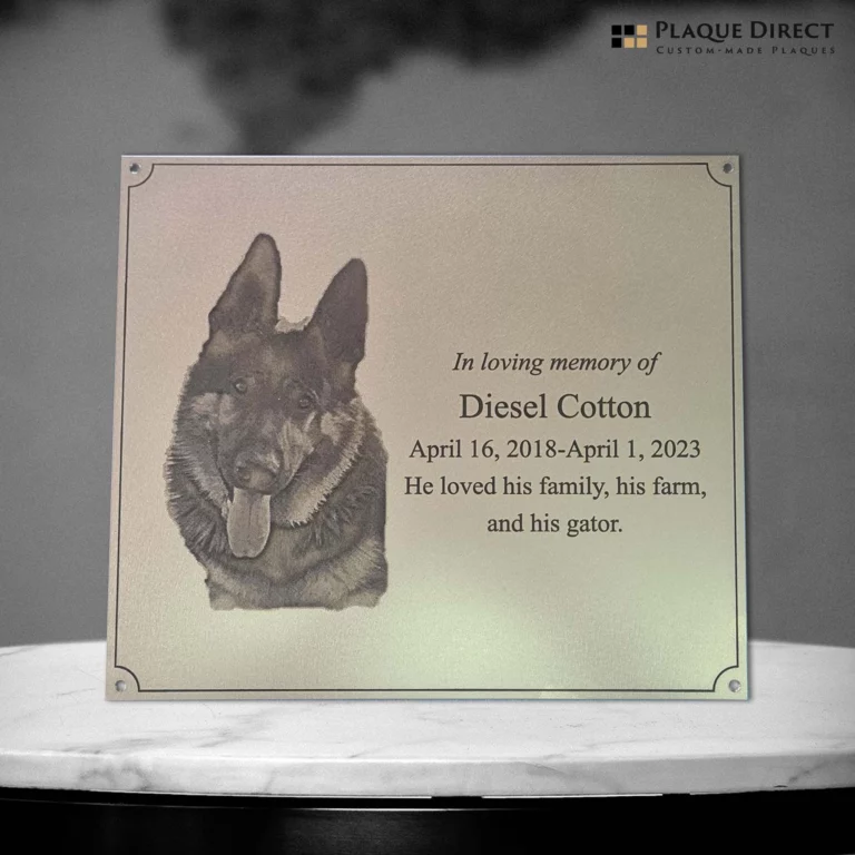 In Loving Memory Plaque (Stainless Steel)