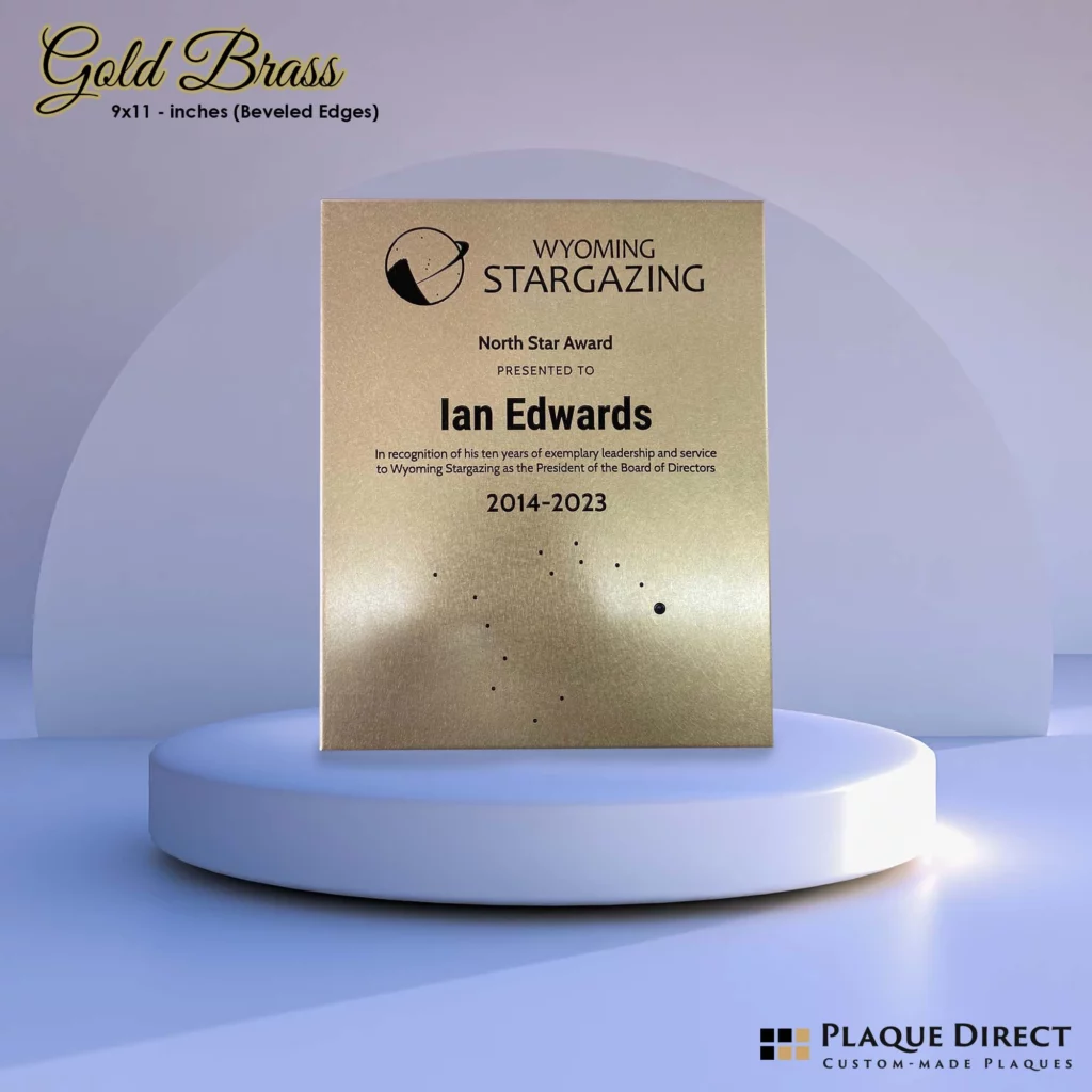 Gold Brass (Beveled Edges)