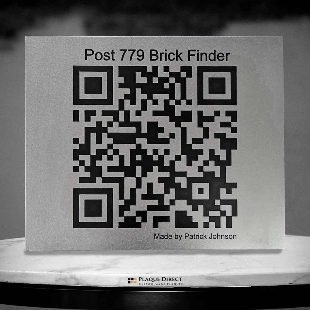 Stainless Steel (QR Code Plaque)