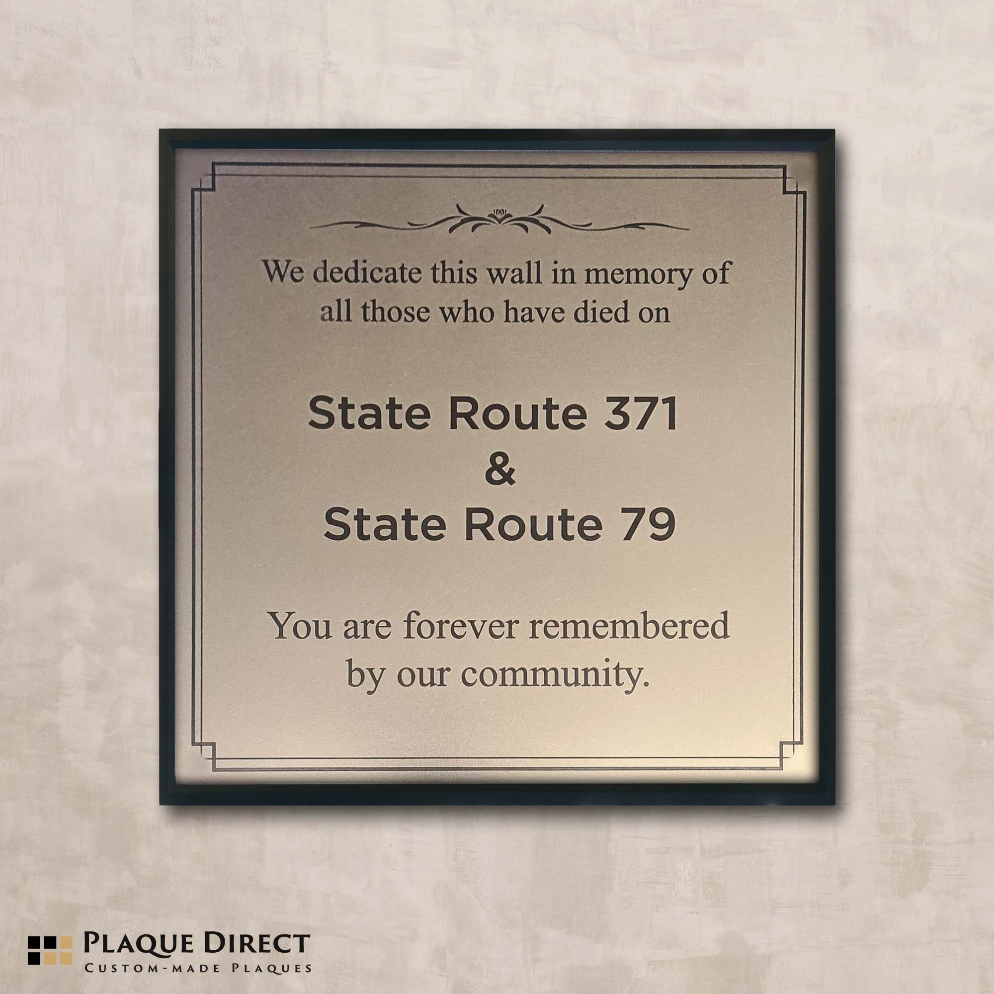 Stainless Steel Plaque (Memorial) - Stainless Steel Plaque (Memorial)