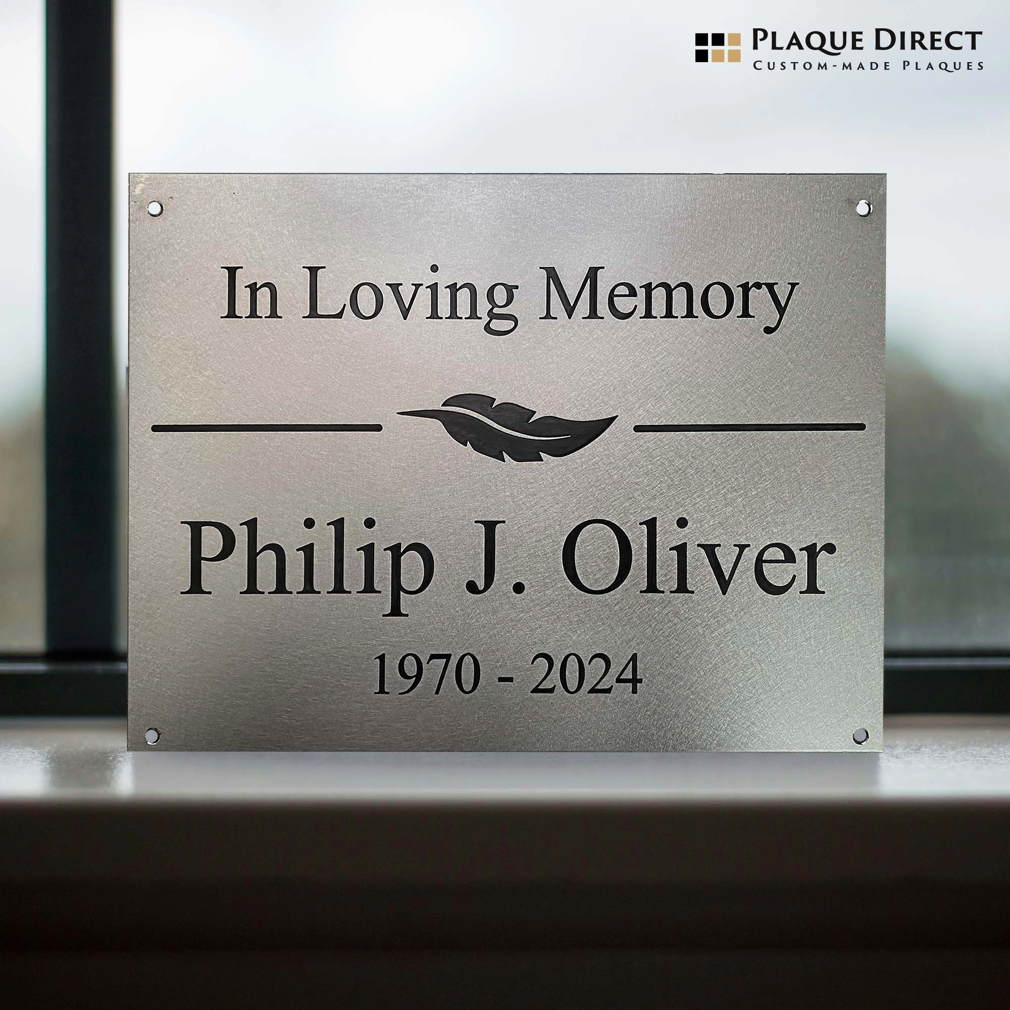 Stainless Steel Plaque (In loving memory design) - Stainless Steel Plaque (In loving memory design)