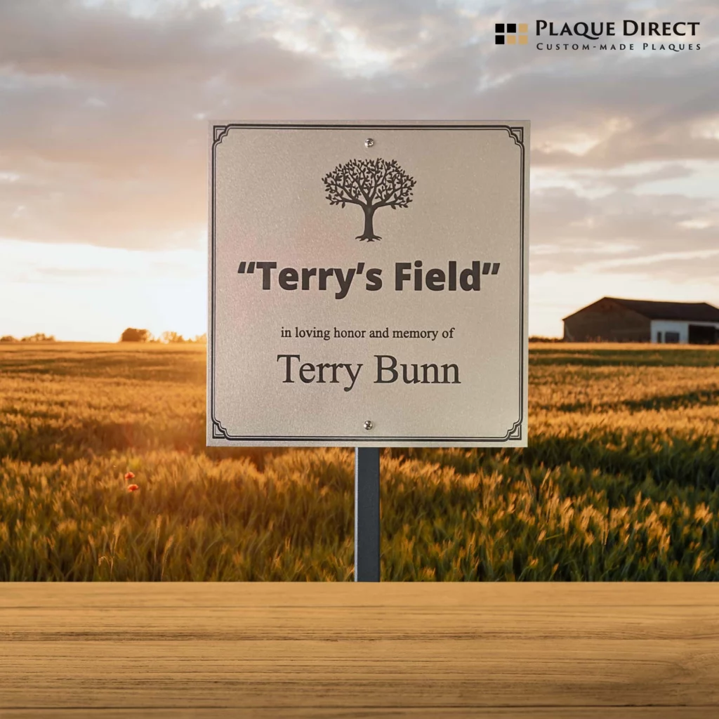 Stainless Steel Plaque (Metal Post)