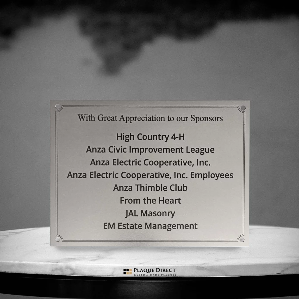 Stainless Steel Plaque