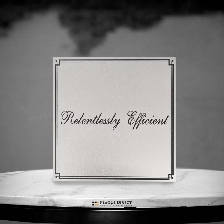 Stainless Steel Plaque