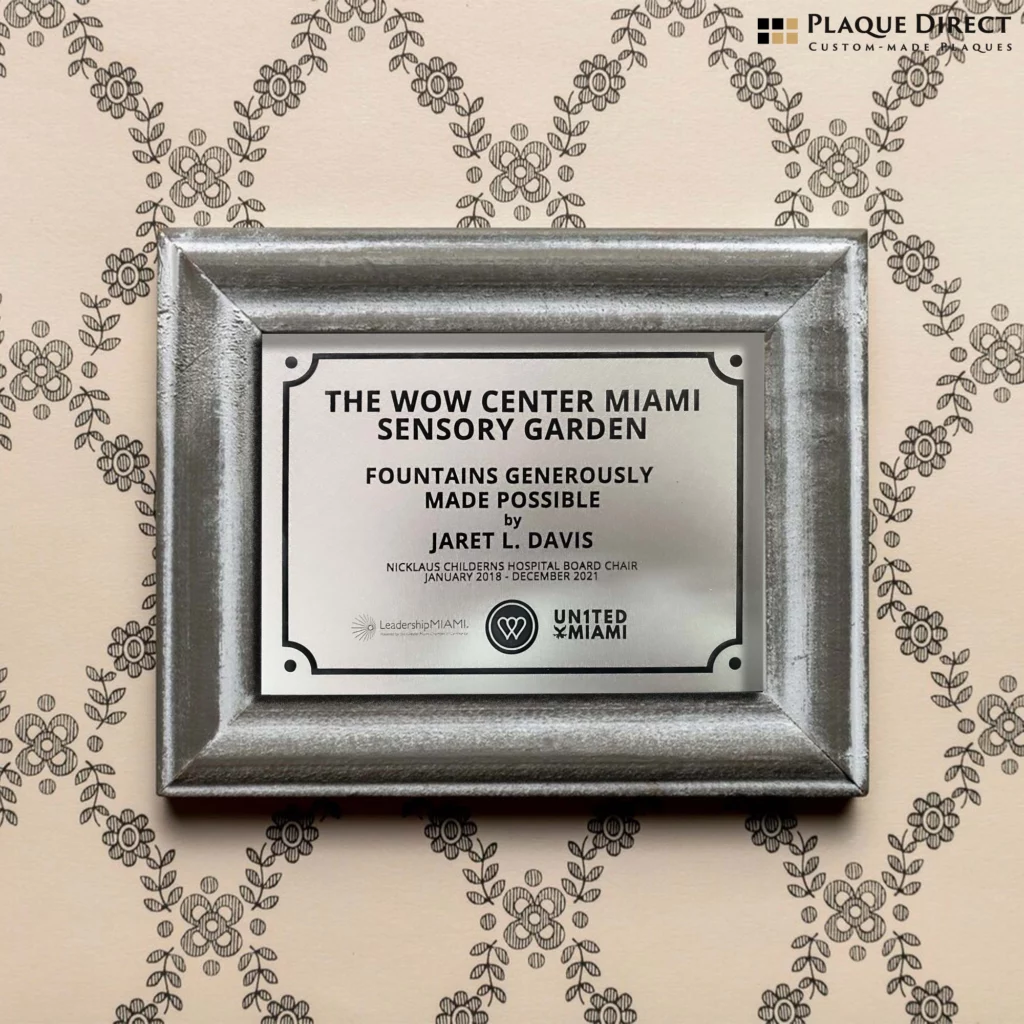 Stainless Steal Plaque