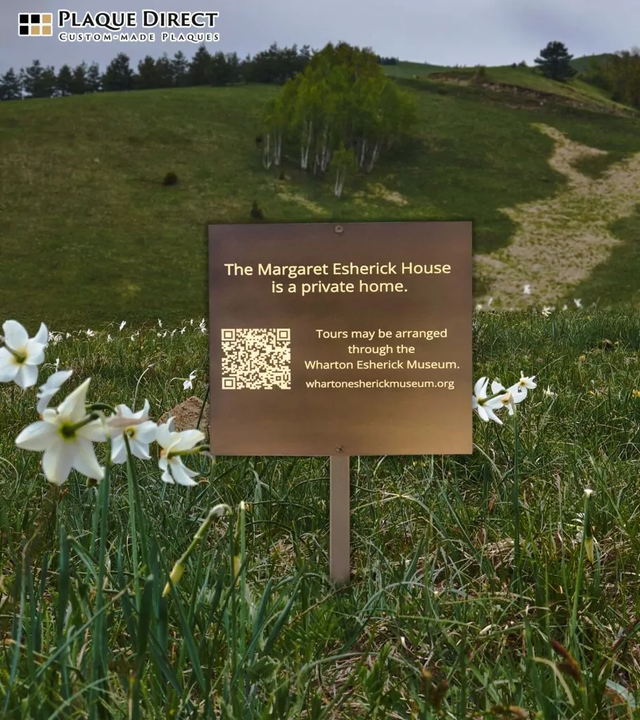 Gold Brass Plaque