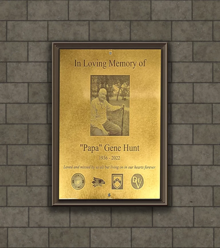 Memorial Photo Plaque
