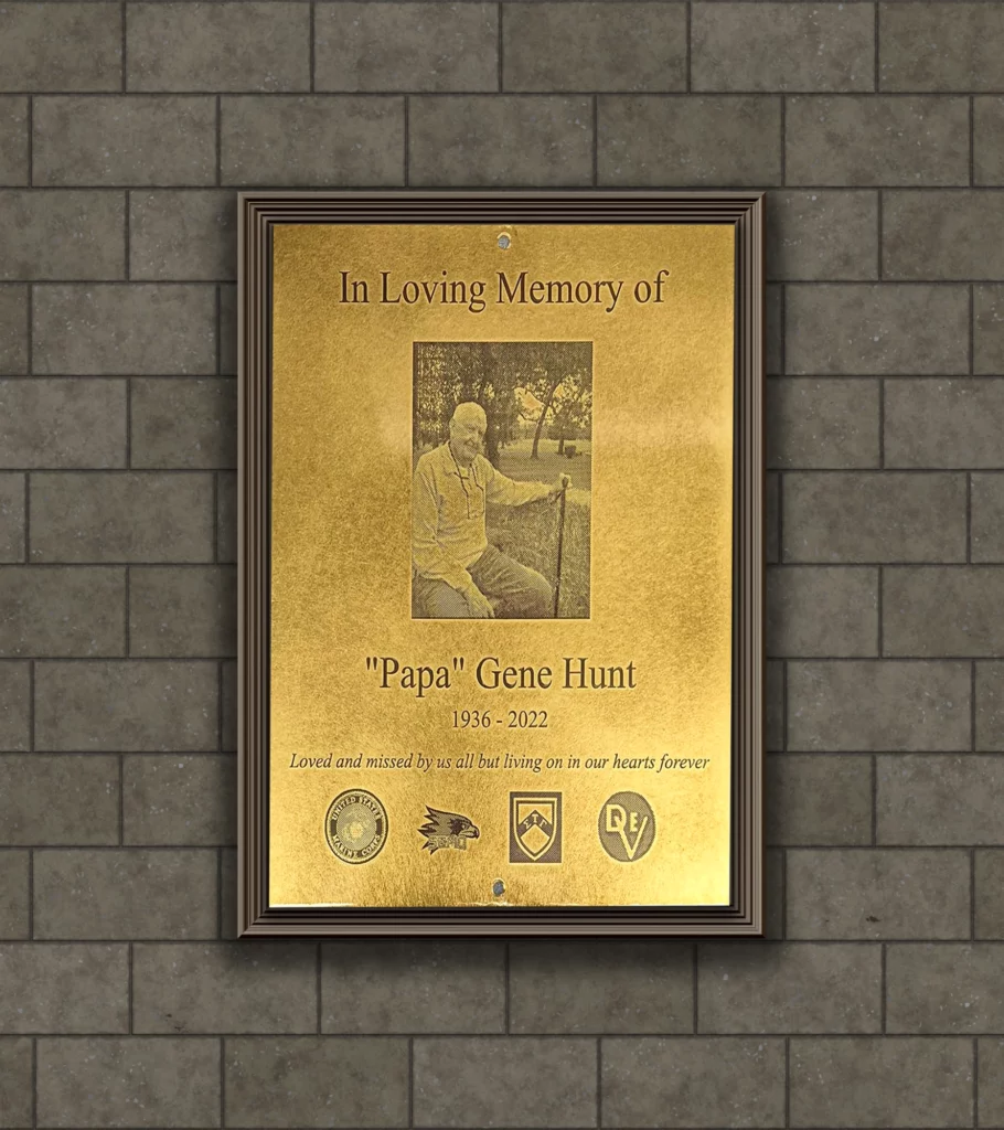 Memorial Photo Plaque